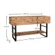 Κονσόλα Aron  χρώμα atlantic pine 138,8x41x75,7εκ.