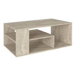 Τραπεζάκι σαλονιού Abdera  χρώμα travertine 110x60x42εκ.