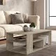 Τραπεζάκι σαλονιού Abdera  χρώμα travertine 110x60x42εκ.