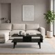Τραπεζάκι σαλονιού Andros  χρώμα sencron black 90x54x39,6εκ.