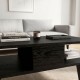 Τραπεζάκι σαλονιού Andros  χρώμα sencron black 90x54x39,6εκ.