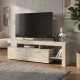 Έπιπλο τηλεόρασης Acnes  χρώμα travertine 160x40x53εκ.
