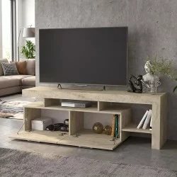 Έπιπλο τηλεόρασης Acnes  χρώμα travertine 160x40x53εκ.