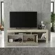 Έπιπλο τηλεόρασης Acnes  χρώμα travertine 160x40x53εκ.