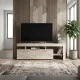 Έπιπλο τηλεόρασης Acnes  χρώμα travertine 160x40x53εκ.