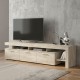 Έπιπλο τηλεόρασης Acnes  χρώμα travertine 220x40x52εκ.