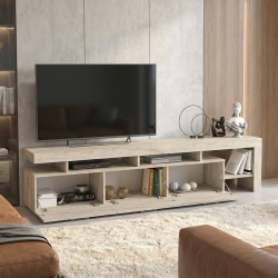 Έπιπλο τηλεόρασης Acnes  χρώμα travertine 220x40x52εκ.