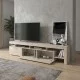 Έπιπλο τηλεόρασης Acnes  χρώμα travertine 220x40x52εκ.