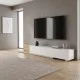 Έπιπλο τηλεόρασης Enstey  επεκτεινόμενο χρώμα sapphire oak - λευκό 260x41,8x33,5εκ.