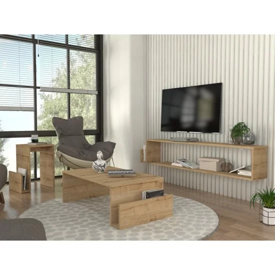Τραπεζάκι σαλονιού Regnar χρώμα sapphire oak 100,6x55x31,8εκ. Τραπεζάκι σαλονιού Regnar χρώμα sapphire oak 100,6x55x31,8εκ.