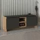 Παπουτσοθήκη Verly  χρώμα sapphire oak - ανθρακί 110x33,2x43εκ.