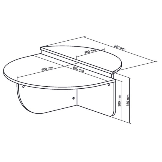 Τραπεζάκι σαλονιού Nilvia  χρώμα sapphire oak Ø85x35εκ.