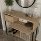 Κονσόλα με καθρέπτη Suzy χρώμα sepet oak 90x29,6x76εκ. Κονσόλα με καθρέπτη Suzy χρώμα sepet oak 90x29,6x76εκ.