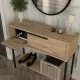Κονσόλα με καθρέπτη Suzy χρώμα sepet oak 90x29,6x76εκ. Κονσόλα με καθρέπτη Suzy χρώμα sepet oak 90x29,6x76εκ.