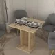Τραπέζι Allos  χρώμα sapphire oak 75x75x77εκ.