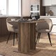 Τραπέζι Allos  χρώμα καρυδί 75x75x77εκ.