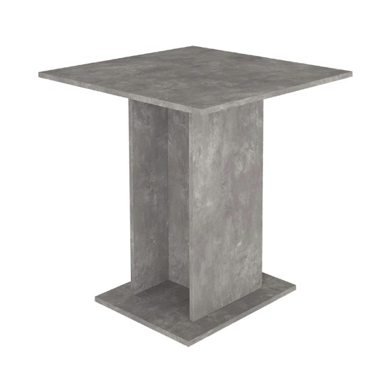 Τραπέζι Allos  χρώμα γκρι σκυροδέματος 75x75x77εκ.