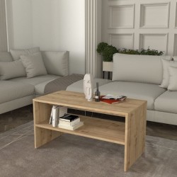 Τραπεζάκι σαλονιού Eleva  χρώμα sapphire oak 90x44,6x46,4εκ.