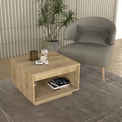 Τραπεζάκι σαλονιού Onda  χρώμα sapphire oak 60x60x40εκ.