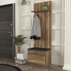 Έπιπλο εισόδου Track  χρώμα καρυδί 60x38,2x190εκ.