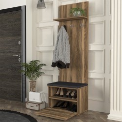 Έπιπλο εισόδου Track  χρώμα καρυδί 60x38,2x190εκ.