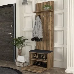 Έπιπλο εισόδου Track  χρώμα καρυδί 60x38,2x190εκ.