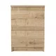 Κομοδίνο Breve  χρώμα sapphire oak 39,8x41,8x55εκ.