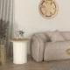 Τραπεζάκι βοηθητικό Bohema  χρώμα ivory - sepet oak Ø50x53,2εκ.