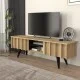 Έπιπλο τηλεόρασης Gemma  χρώμα sepet oak 150x35x46,7εκ.