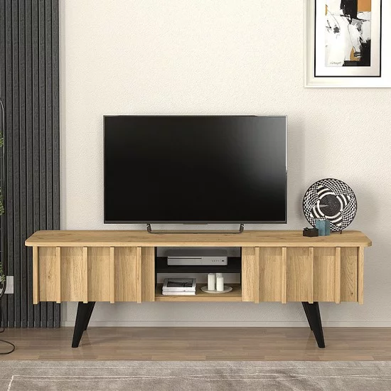 Έπιπλο τηλεόρασης Gemma  χρώμα sepet oak 150x35x46,7εκ.