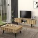 Έπιπλο τηλεόρασης Gemma  χρώμα sepet oak 150x35x46,7εκ.