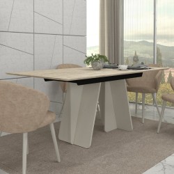 Τραπέζι Sevilla  χρώμα sandstone - travertine 180x90x75εκ.