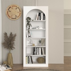 Βιβλιοθήκη Voila  χρώμα λευκό 74x35x180εκ. Βιβλιοθήκη Voila  χρώμα λευκό 74x35x180εκ.