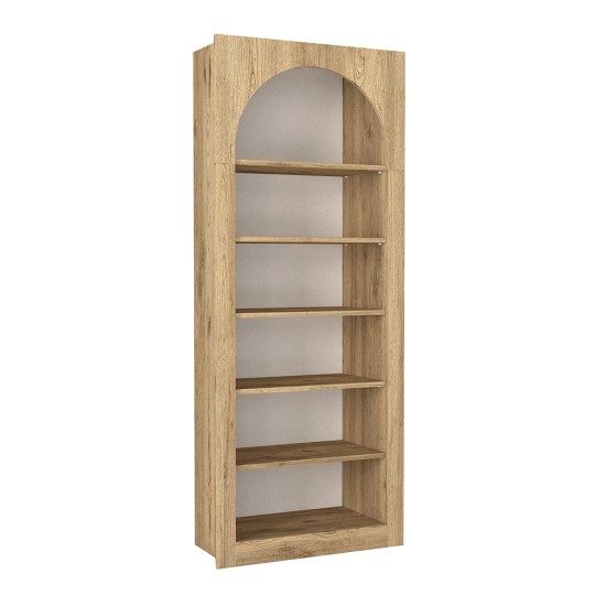Βιβλιοθήκη Voila  χρώμα sepet oak 74x35x180εκ.