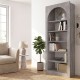 Βιβλιοθήκη Voila  χρώμα γκρι σκυροδέματος 74x35x180εκ.