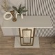 Κονσόλα Alderas χρώμα λευκό - travertine - χρυσό 90x29,6x76,8εκ. Κονσόλα Alderas χρώμα λευκό - travertine - χρυσό 90x29,6x76,8εκ.