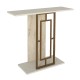 Κονσόλα Alderas χρώμα λευκό - travertine - χρυσό 90x29,6x76,8εκ. Κονσόλα Alderas χρώμα λευκό - travertine - χρυσό 90x29,6x76,8εκ.