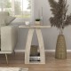 Τραπεζάκι βοηθητικό - Κομοδίνο Deros  χρώμα travertine 45x45x56εκ.