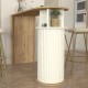 Τραπέζι μπαρ Bohema  χρώμα sepet oak - ivory 150x51,6x101,8εκ.