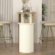 Τραπέζι μπαρ Bohema  χρώμα sepet oak - ivory 150x51,6x101,8εκ.