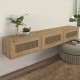 Έπιπλο τηλεόρασης επιτοίχιο Samuel χρώμα sapphire oak 180x31,4x28,6εκ. Έπιπλο τηλεόρασης επιτοίχιο Samuel χρώμα sapphire oak 180x31,4x28,6εκ.
