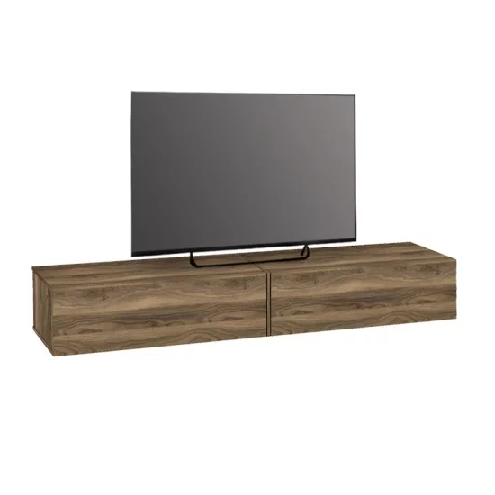 Έπιπλο τηλεόρασης επιτοίχιο Espanse  χρώμα καρυδί 241,8x31,7x30εκ.