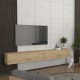Έπιπλο τηλεόρασης επιτοίχιο Espanse  χρώμα sapphire oak 241,8x31,7x30εκ.