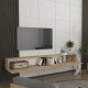 Έπιπλο τηλεόρασης επιτοίχιο Espanse  χρώμα sapphire oak 241,8x31,7x30εκ.