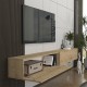 Έπιπλο τηλεόρασης επιτοίχιο Espanse  χρώμα sapphire oak 241,8x31,7x30εκ.
