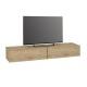 Έπιπλο τηλεόρασης επιτοίχιο Espanse  χρώμα sapphire oak 241,8x31,7x30εκ.