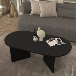 Τραπεζάκι σαλονιού Cortado  χρώμα μαύρο 120x60x39,6εκ.