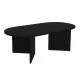 Τραπεζάκι σαλονιού Cortado  χρώμα μαύρο 120x60x39,6εκ.