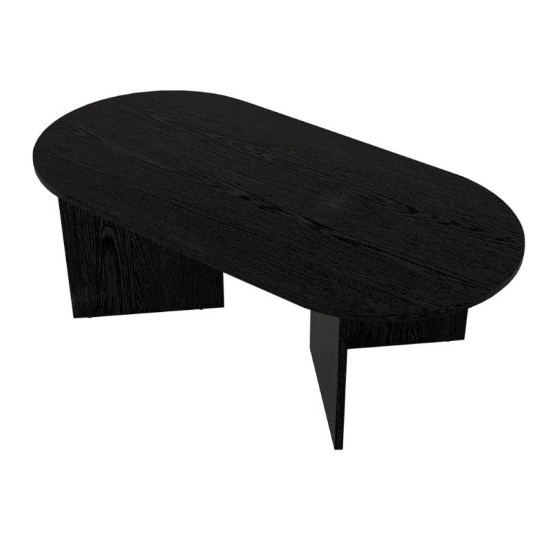 Τραπεζάκι σαλονιού Cortado  χρώμα sencron black 120x60x39,6εκ.