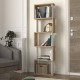 Βιβλιοθήκη Alvina χρώμα sapphire oak - λευκό 45x19,6x158,8εκ. Βιβλιοθήκη Alvina χρώμα sapphire oak - λευκό 45x19,6x158,8εκ.